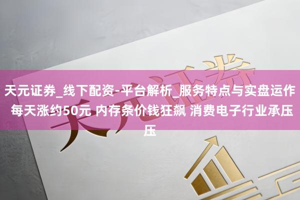 天元证券_线下配资-平台解析_服务特点与实盘运作 每天涨约50元 内存条价钱狂飙 消费电子行业承压